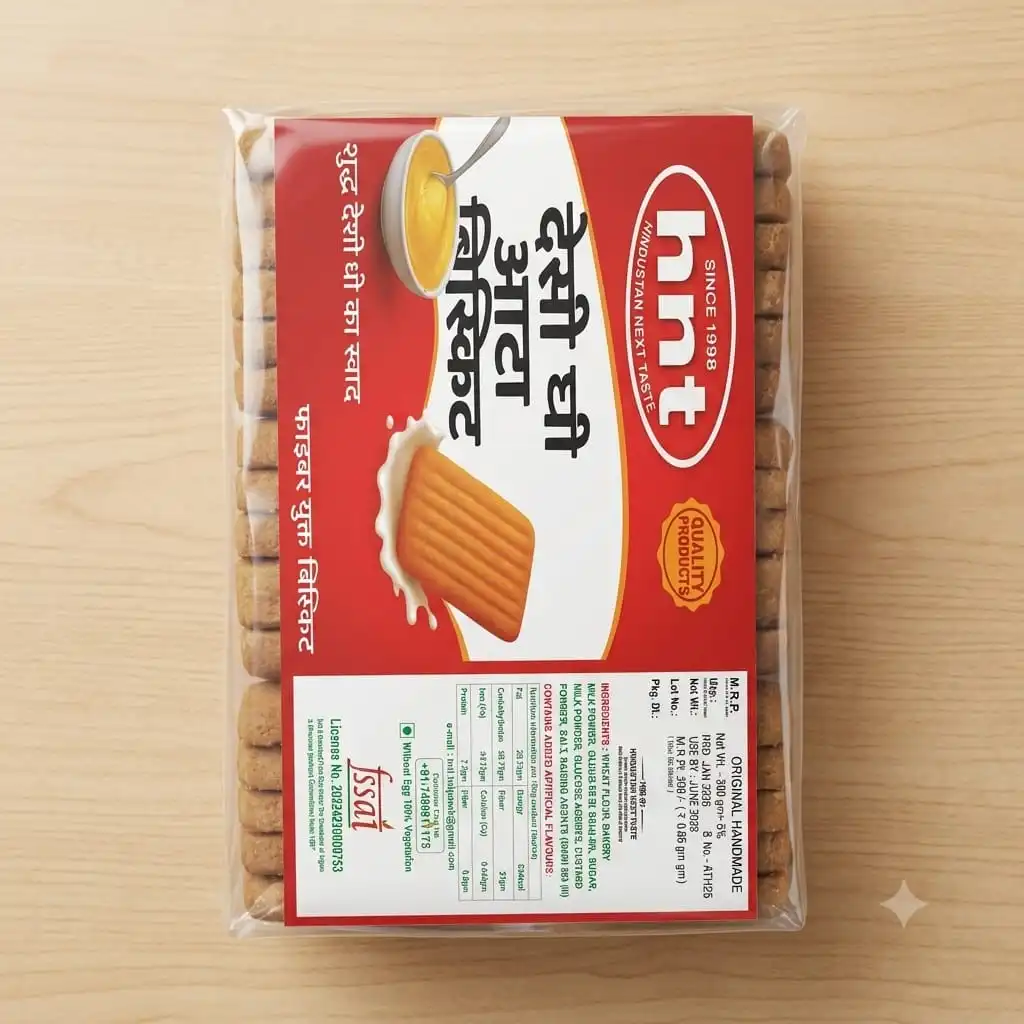 HNT Desi Ghee Atta Biscuit