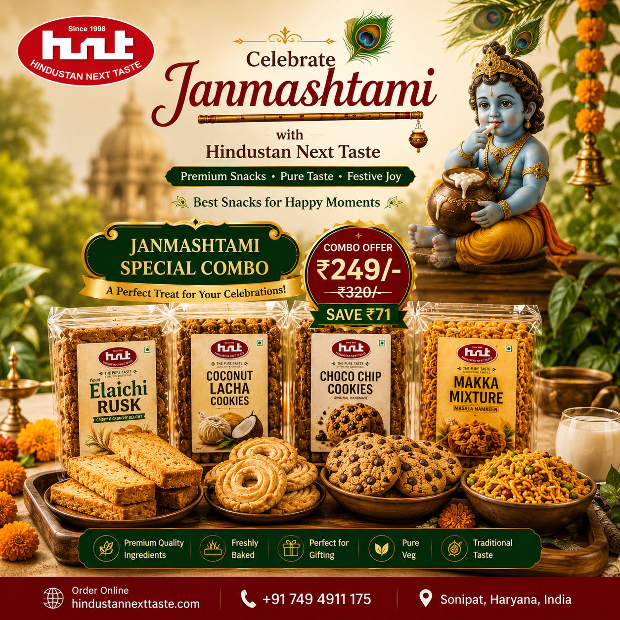 HNT Janmashtami Special Snack Combo