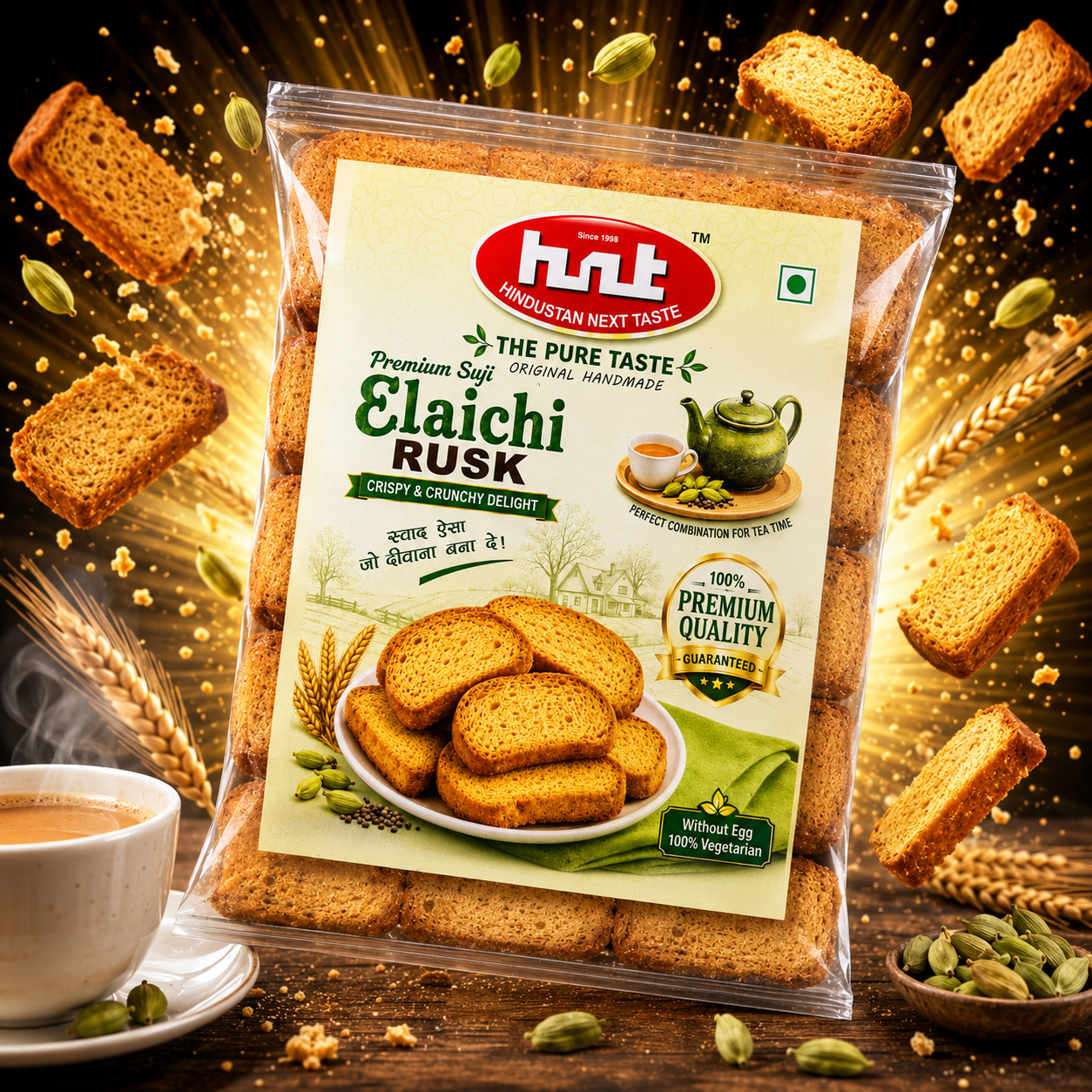 HNT Premium Elaichi Rusk