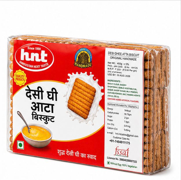 HNT Desi Ghee Atta Biscuits